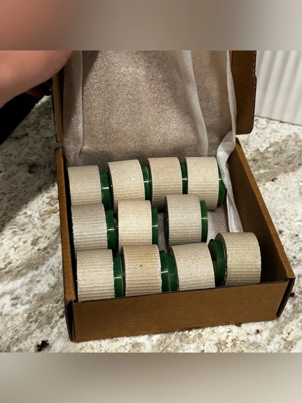 Neutral Beige and Green Aquarium Plant Weights